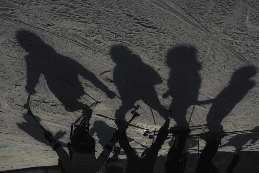 Race inspection before the men's downhill on 7th March 2026 in Cortina, Italy. (© Gabriel Monnet)