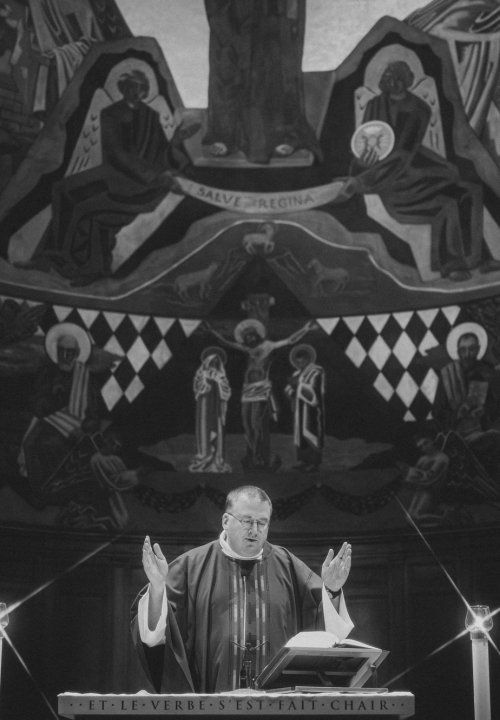 Messe des Cendres à la basilique Notre-Dame, le 18 février 2026 à Lausanne. (© Gabriel Monnet)